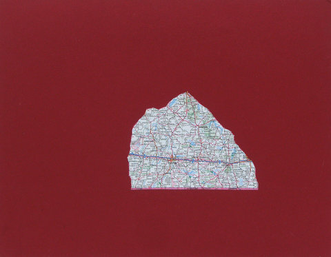 Insula, colaj, tehnica mixta, 28x36, 2013